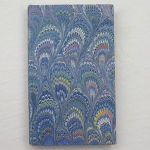Florentine Marbled Blue Peacock Travel Journal Note Book AZ Rubriche Firenze